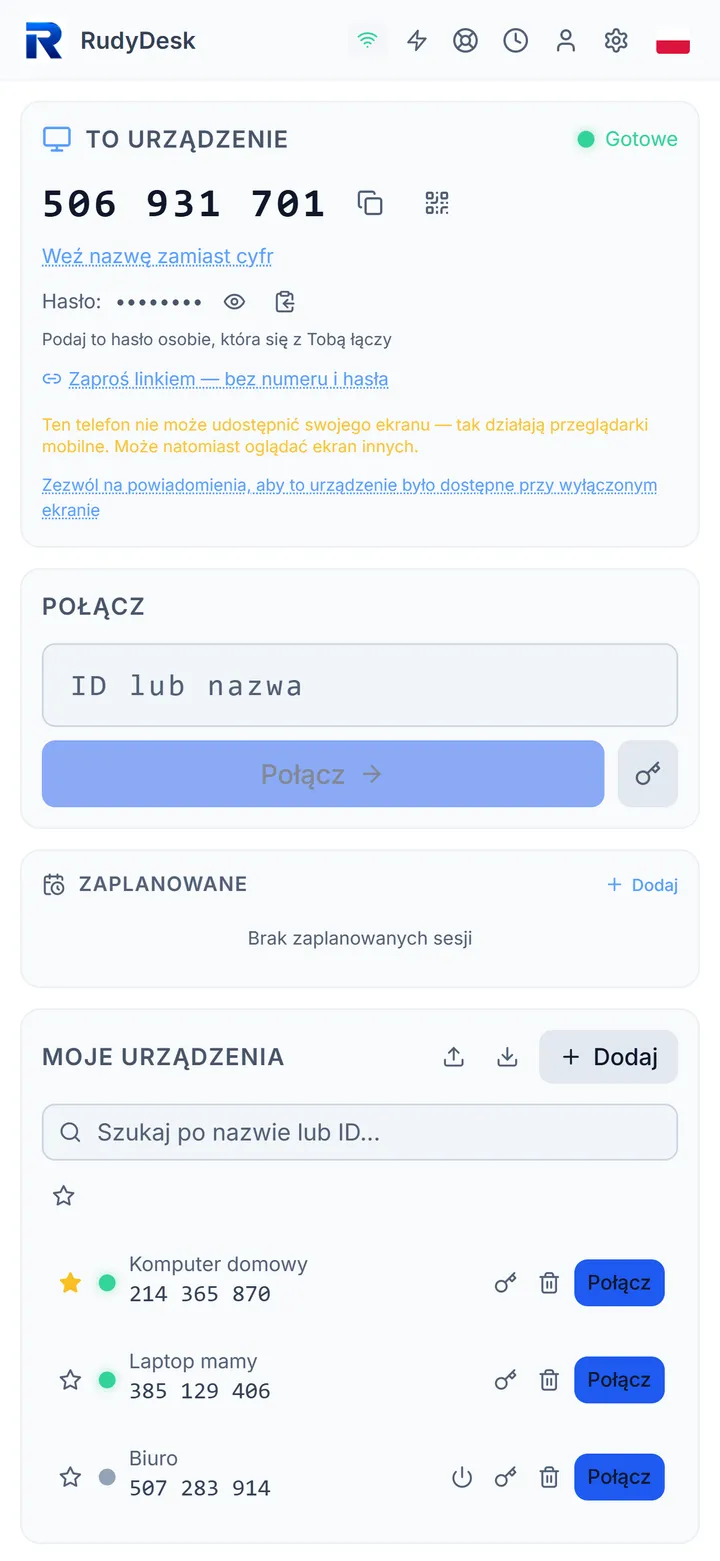 Dostęp do swojego komputera bez nadzoru